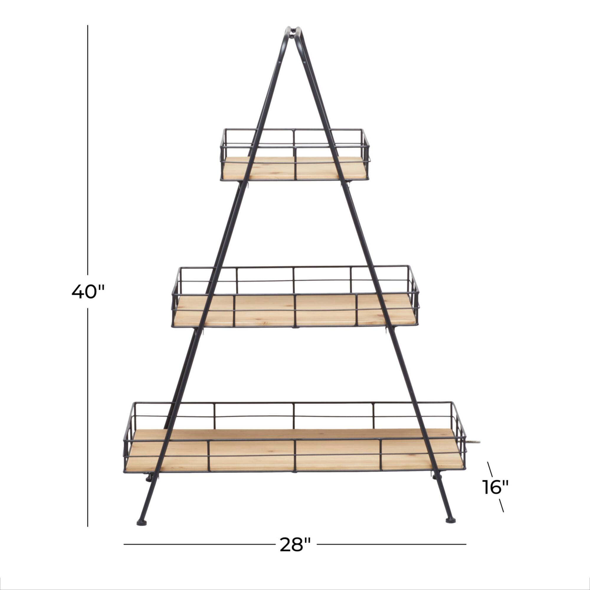 Black Iron Modern Farmhouse Plantstand, 40" x 28" x 16"